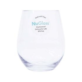 Better Homes & Gardens 19-Ounce Tritan Nuglass Stemless Wine Glass, Clear Shatter Resistant