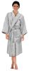 OFFICIAL NFL Women's Sherpa Bath Robe - PATRIOTS (GREY)