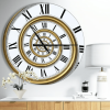 Designart 'Time Spiral in Antique Style' Modern wall clock