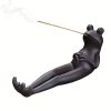 1pc Frog Incense Stick Holder - Ceramic Incense Burner Ash Catcher; Frog Aromatherapy Ornament For Yoga Meditation Spa Home Living Room Office Decor