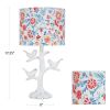 Mazie Birds Table Lamp with Linen Shade