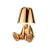 Bedside Touch Control Table Lamp;  Creative Little Golden Man Decorative Thinker Statue LED Desk Lamp