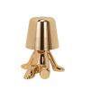 Bedside Touch Control Table Lamp;  Creative Little Golden Man Decorative Thinker Statue LED Desk Lamp