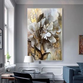 Handmade Flower Oil Painting On Canvas Wall Art Decoration Modern Abstract PictureLiving Room Hallway Bedroom Luxurious Decorative Painting (style: 1, size: 90x120cm)