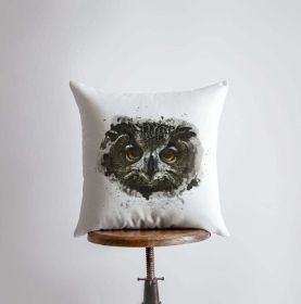 Dark Owl | Owl Gifts | Bird | Brid Prints | Bird D√©cor | Accent Pillow Covers | Throw Pillow Covers | Pillow | Room D√©cor | Bedroom D√©cor (Dimensions: 22x22, Cover & Insert: Cover only)