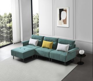 HQ-280 Sofa Couch, Mid-Century Tufted Love Seat for Living Room (Color: Green)