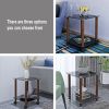 1-Piece Side Table ;  2-Tier Space End Table ; Modern Night Stand;  Sofa table;  Side Table with Storage Shelve