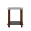 1-Piece Side Table ;  2-Tier Space End Table ; Modern Night Stand;  Sofa table;  Side Table with Storage Shelve