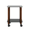 1-Piece Side Table ;  2-Tier Space End Table ; Modern Night Stand;  Sofa table;  Side Table with Storage Shelve