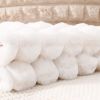 Plush Faux Fur Throw Pillow Covers Plaid Texture Decorative Pillow Case Cushion Cover