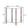 1-Piece Side Table ;  2-Tier Space End Table ; Modern Night Stand;  Sofa table;  Side Table with Storage Shelve