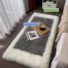 1pc, Soft and Fluffy Sheepskin Rug for Bedroom and Living Room - Non-Slip and Machine Washable Carpet for Dormitory and Room Decor