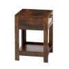 15.75" Rattan End table with drawer, Modern nightstand, side table for living roon, bedroom