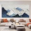 Handmade Oil Painting Thick Texture Abstract Landscape Oil Painting Gorgeous Abstract Landscape 3D Wall Art on Canvas Serene Abstract Landscape 3D Lar