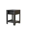 15.75" Rattan End table with drawer, Modern nightstand, side table for living roon, bedroom