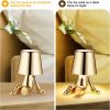 Bedside Touch Control Table Lamp;  Creative Little Golden Man Decorative Thinker Statue LED Desk Lamp