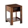 15.75" Rattan End table with drawer, Modern nightstand, side table for living roon, bedroom